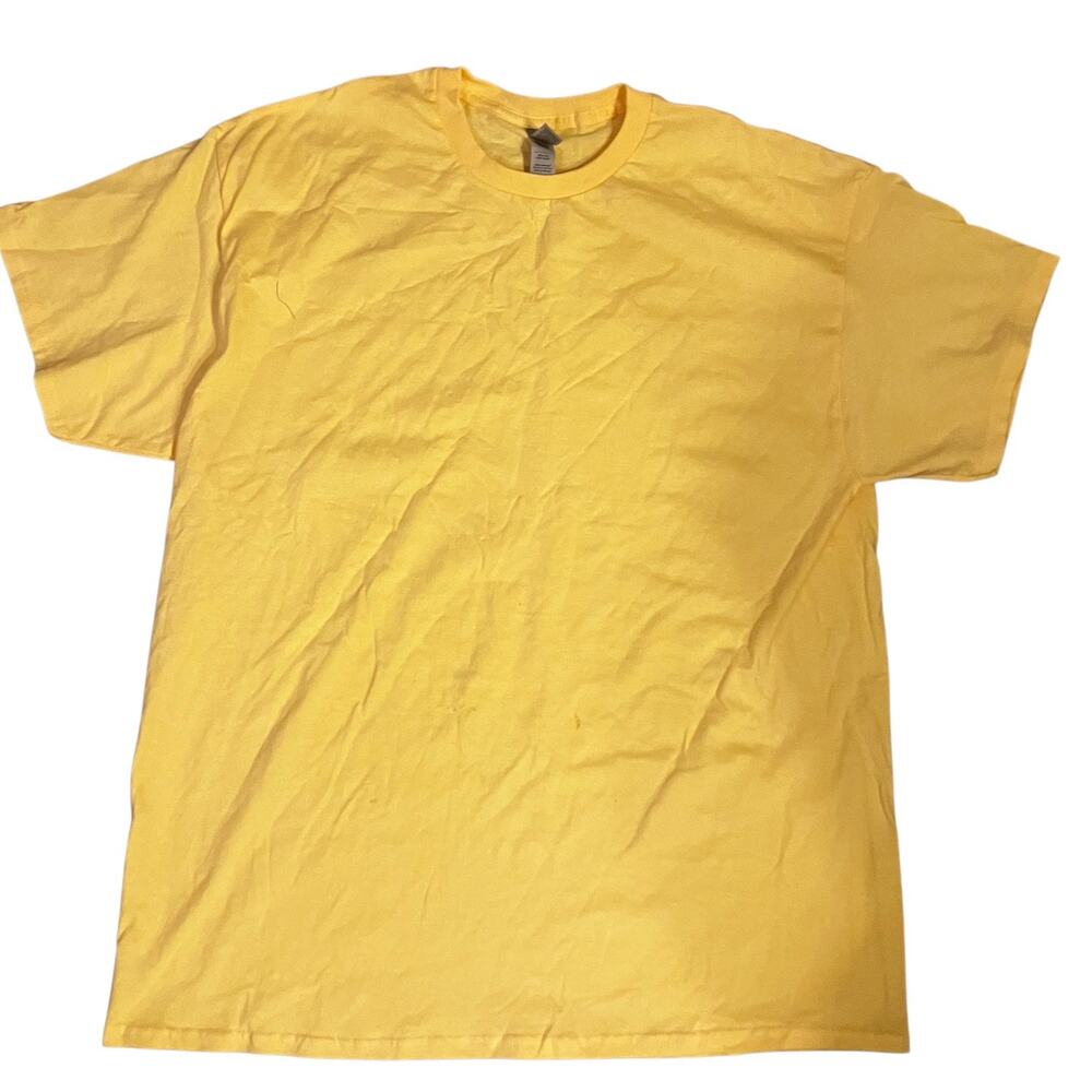 Gildan Heavy 100% Cotton XL Sunshine Yellow Men's T-Shirt